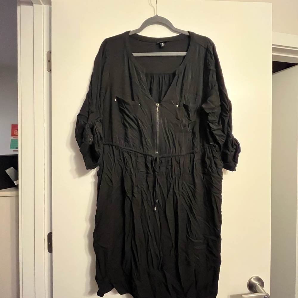 Torrid size 2 Black 3/4 length Sleeve Dress
